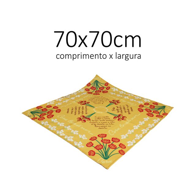 FUROSHIKI CORA - Amarelo - 70x70cm