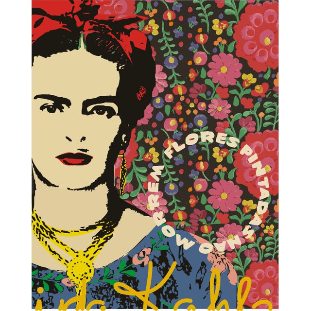 FUROSHIKI FRIDA KAHLO - Floral - 70x70cm 