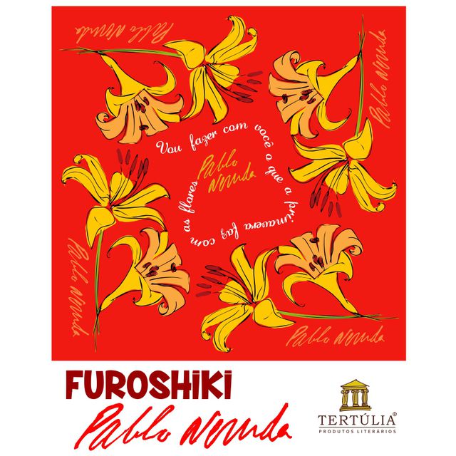 FUROSHIKI NERUDA - Vermelho - 70x70cm