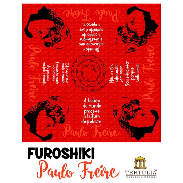 FUROSHIKI FREIRE - VERMELHO- 70x70cm 
