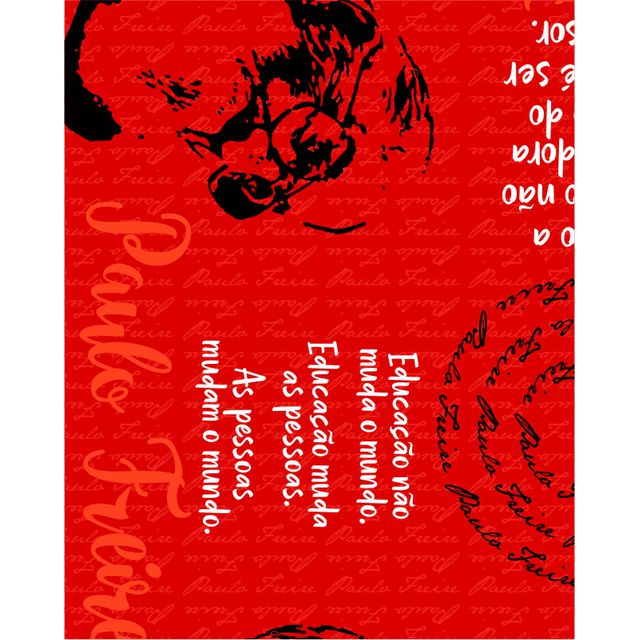 FUROSHIKI FREIRE - VERMELHO- 70x70cm 