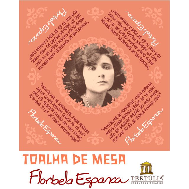 Toalha de Mesa Florbela Espanca - Rosa
