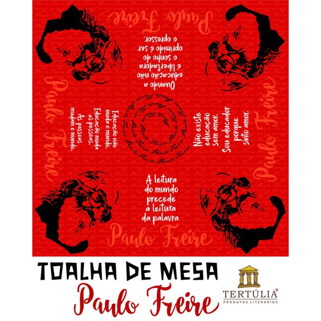 Toalha de Mesa Freire 100 Anos - Vermelha