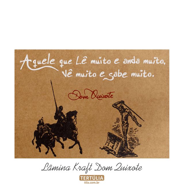 Lâmina Dom Quixote Sabedoria