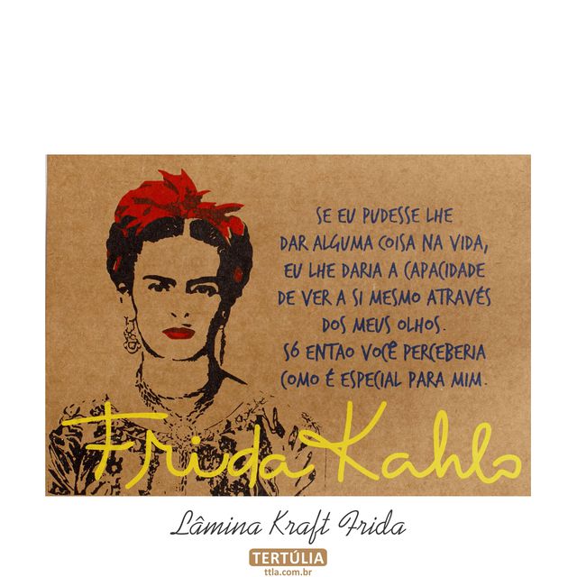 Lâmina Frida Kahlo Olhos