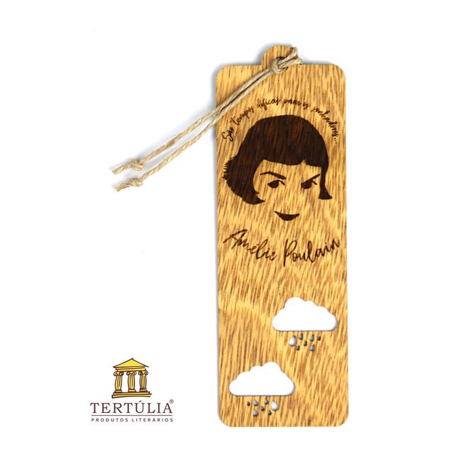 MARCADOR TERTÚLIA em MADEIRA - Amélie Poulain