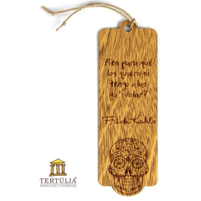 MARCADOR TERTÚLIA em MADEIRA - Frida Kahlo