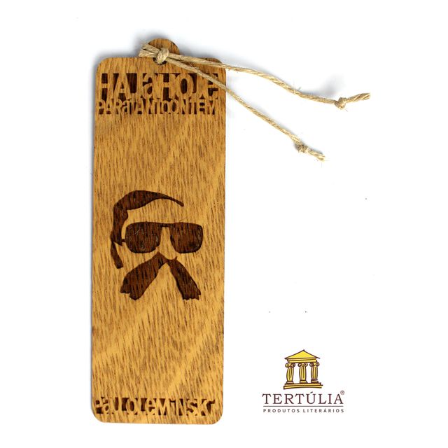 MARCADOR TERTÚLIA em MADEIRA - Leminski