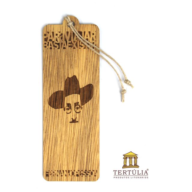 MARCADOR TERTÚLIA em MADEIRA - Pessoa