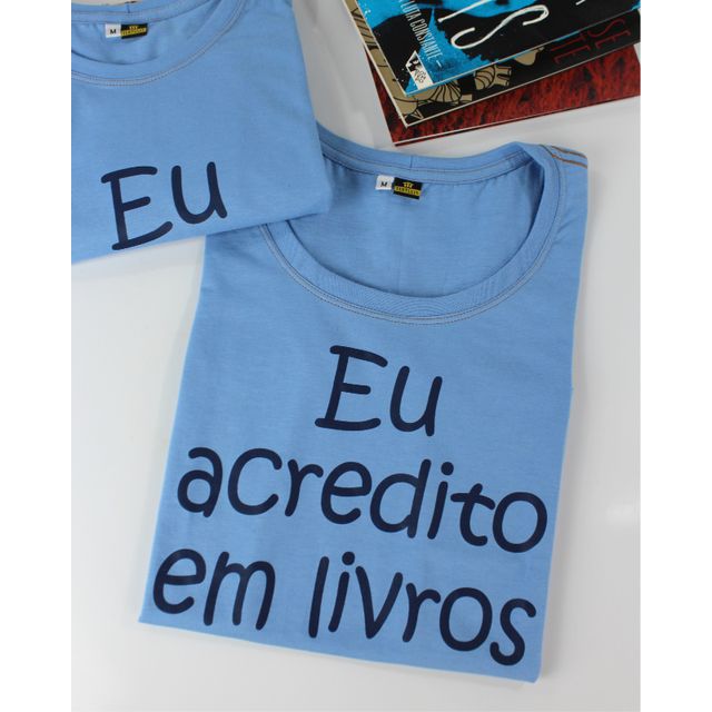 BABYLOOK EU ACREDITO EM LIVROS - AZUL