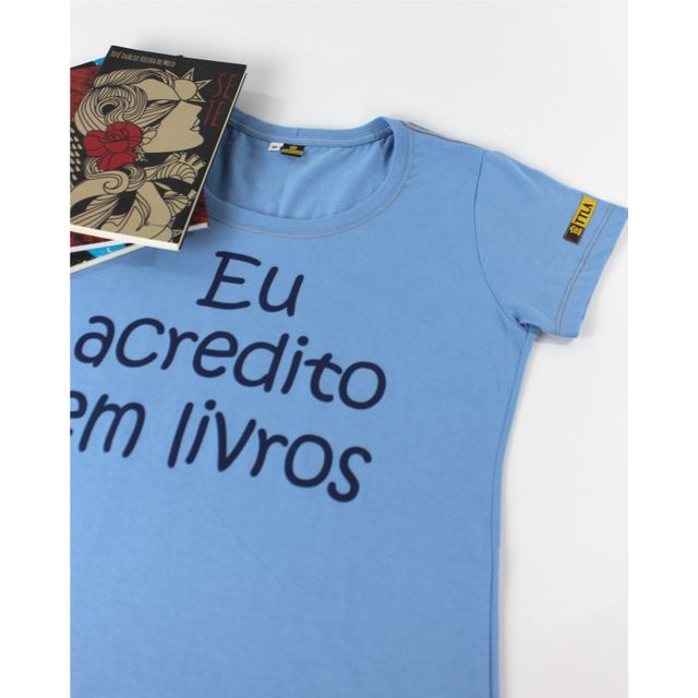 BABYLOOK EU ACREDITO EM LIVROS - AZUL