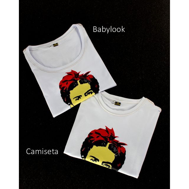Babylook Frida Kahlo Alas Branca