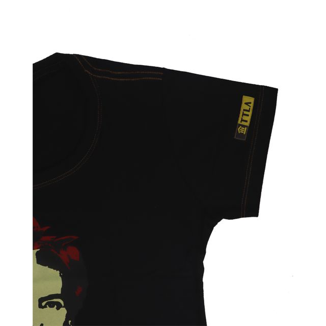 Babylook Frida Kahlo Alas - Preta
