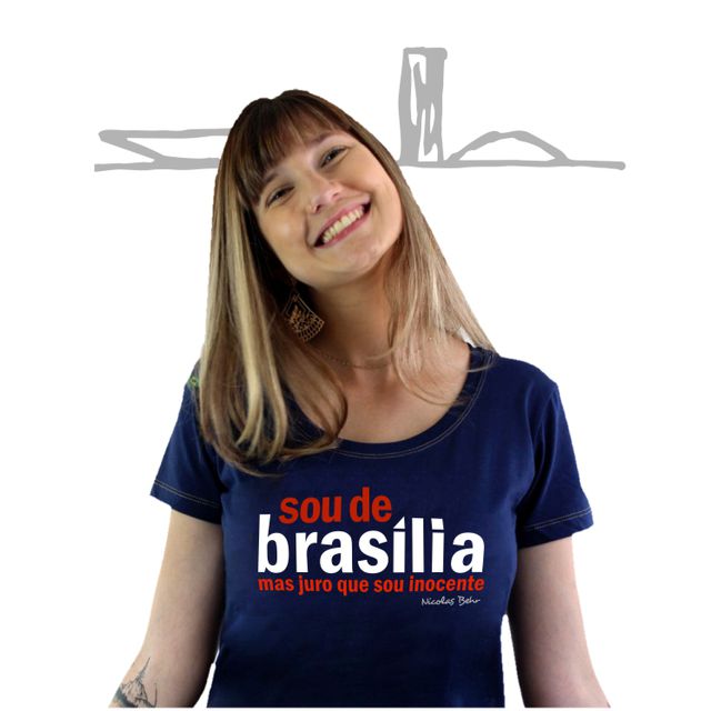 Babylook Nicolas Behr Brasília Azul Marinho