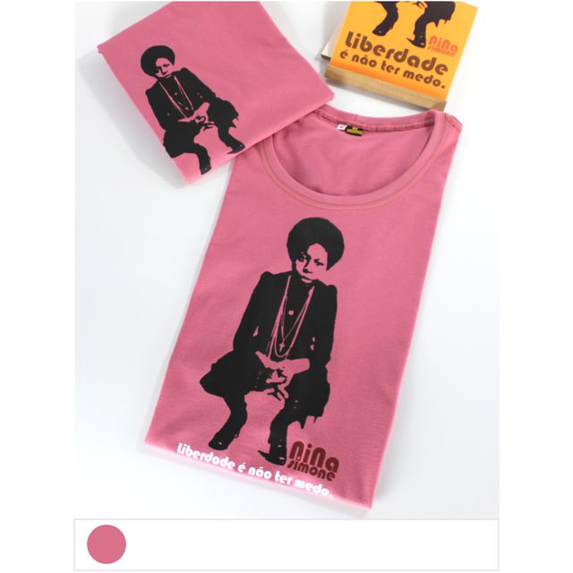 Babylook Nina Simone Liberdade Goiaba