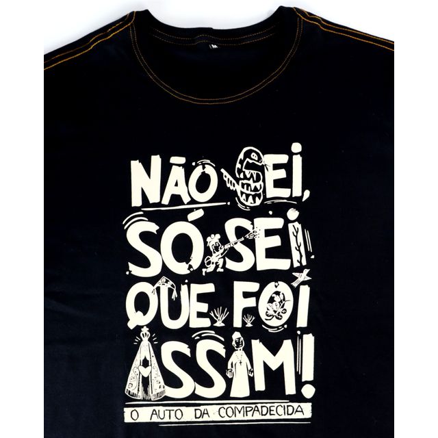 Camiseta O Auto da Compadecida - Preta