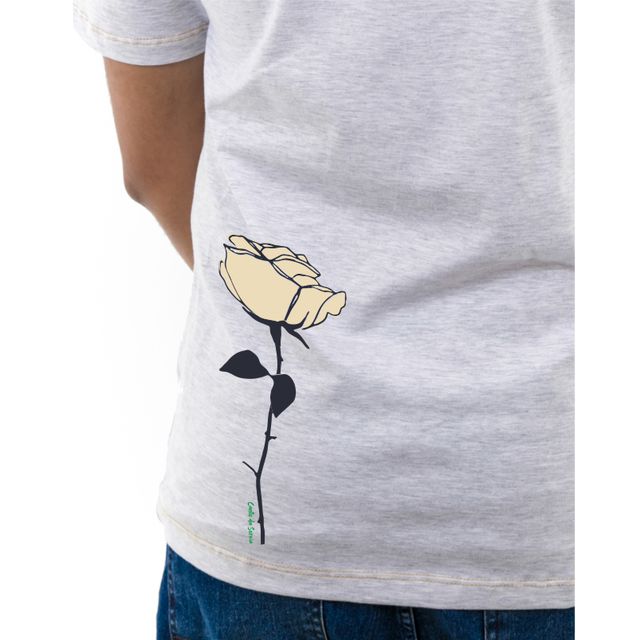 Camiseta Iemanjá - Flores Brancas