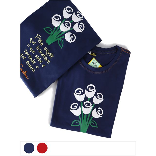 Camiseta Cora Coralina Professor - Marinho