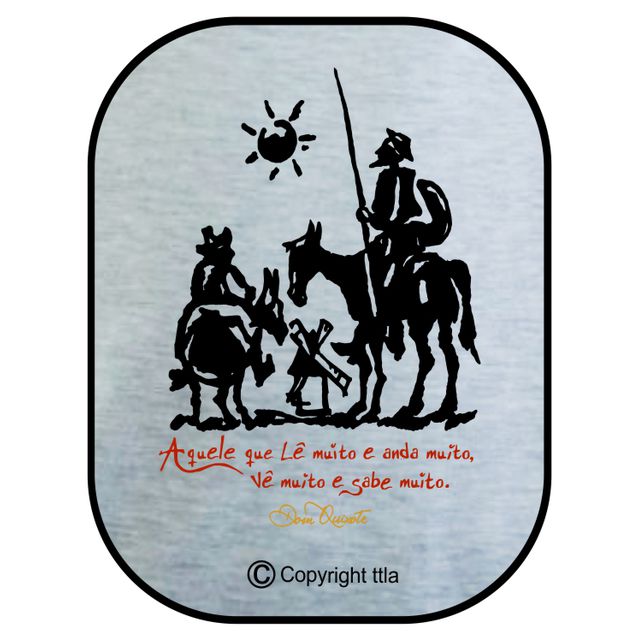 Camiseta Dom Quixote Sabedoria branca