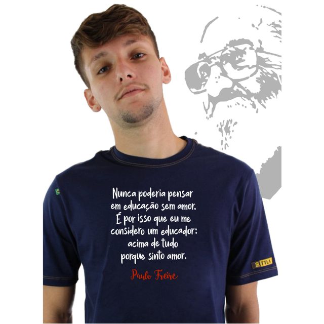 Camiseta Paulo Freire Marinho