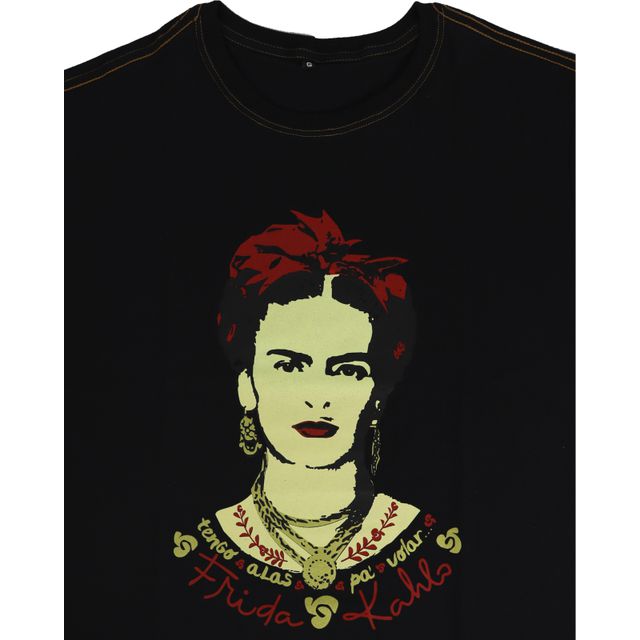 Camiseta Frida Kahlo Alas - Preta