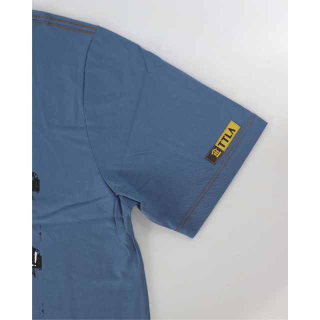 Camiseta Frida Kahlo Desconstrução - Azul Claro