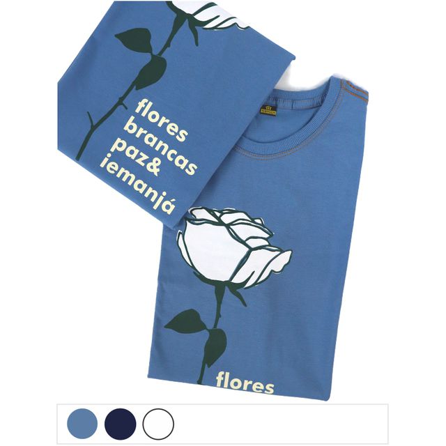 Camiseta Iemanjá - Azul Claro