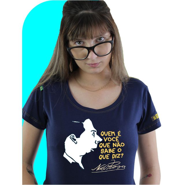 Babylook Noel Rosa Azul Marinho