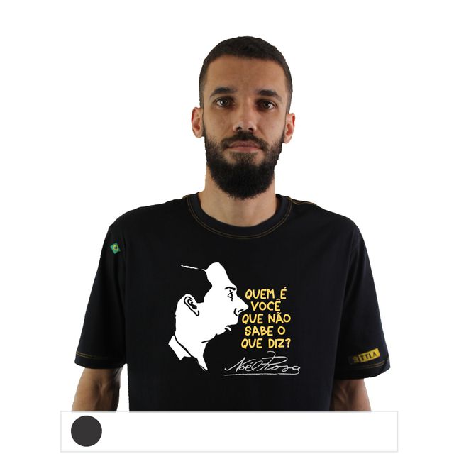 Camiseta Noel Rosa Preta
