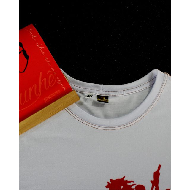 Camiseta Ogum Branca e Vermelha