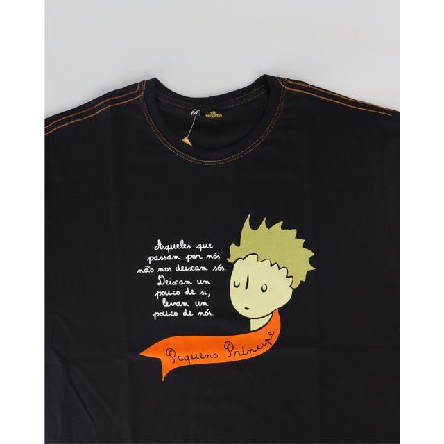 Camiseta Pequeno Príncipe - Preta