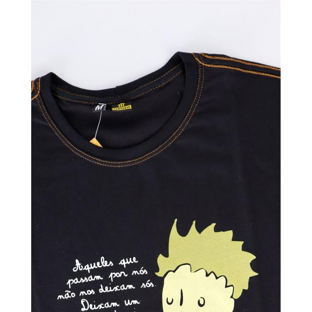 Camiseta Pequeno Príncipe - Preta