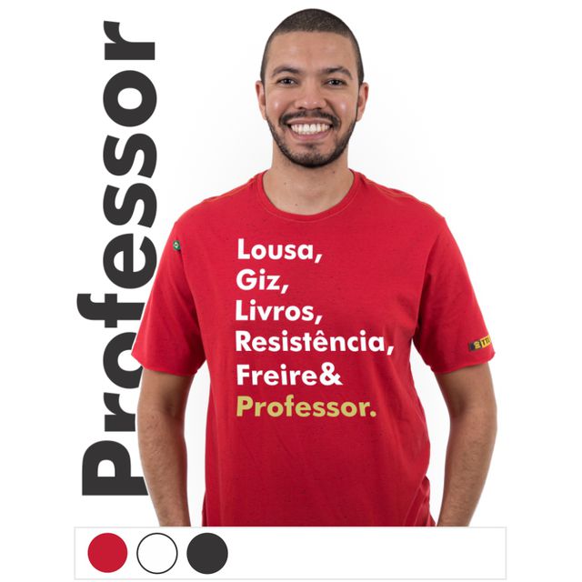Camiseta Freire&Professor - Vermelha
