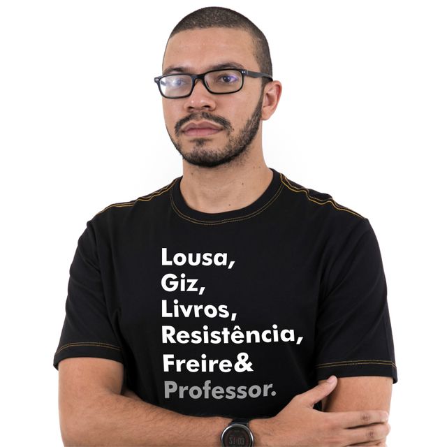 Camiseta Freire Professor - Preta