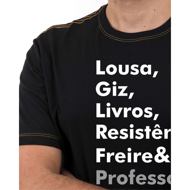 Camiseta Freire Professor - Preta