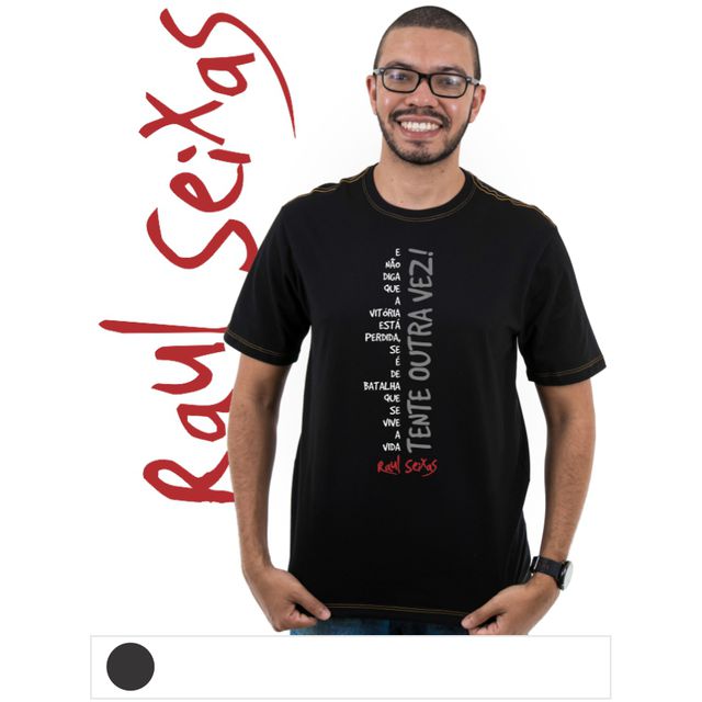 Camiseta Raul Seixas - Preta