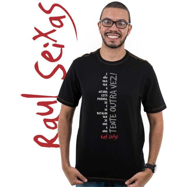 Camiseta Raul Seixas - Preta