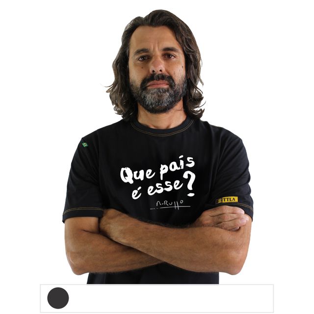 Camiseta Renato Russo - Que país é esse? Preta