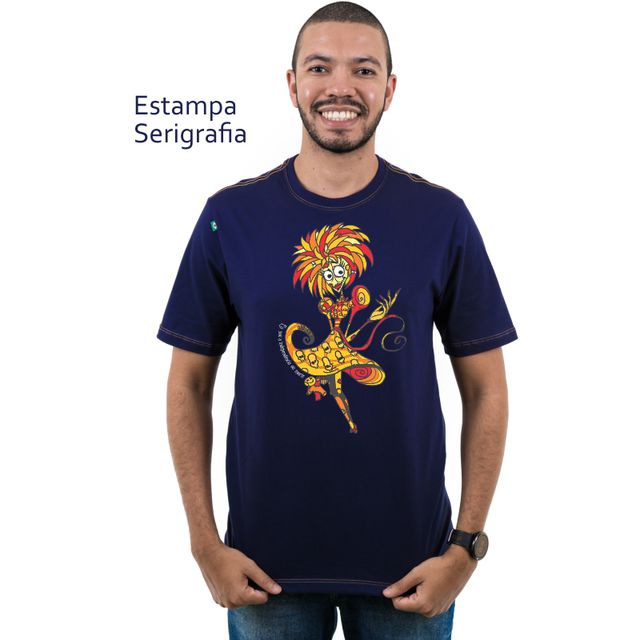 CAMISETA EMÍLIA - Marinho - O SÍTIO DE TIM BURTON