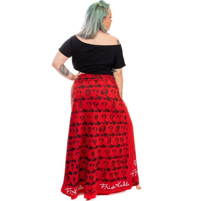 Saia Frida Kahlo Vermelha