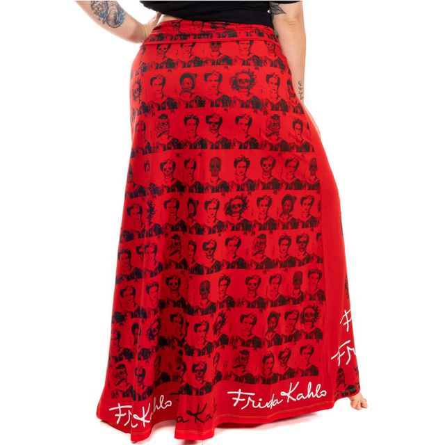 Saia Frida Kahlo Vermelha