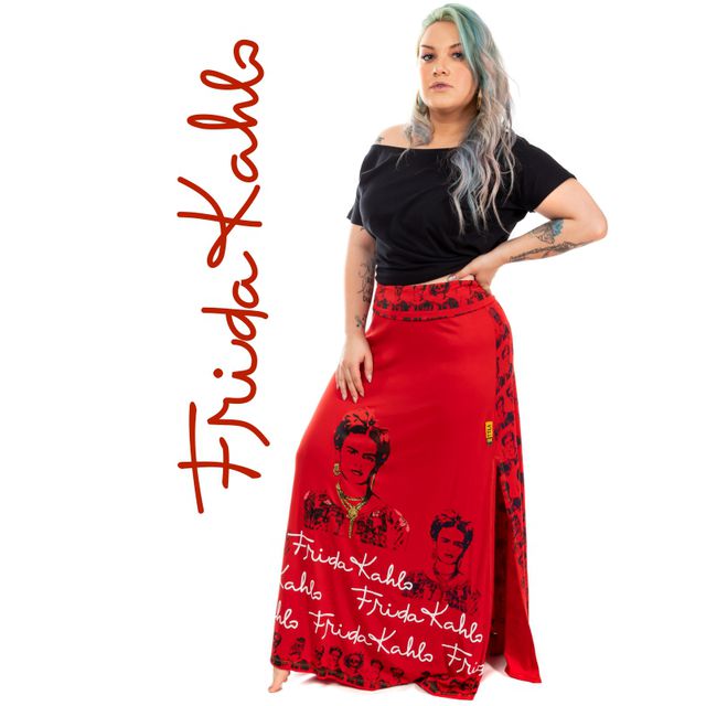 Saia Frida Kahlo Vermelha