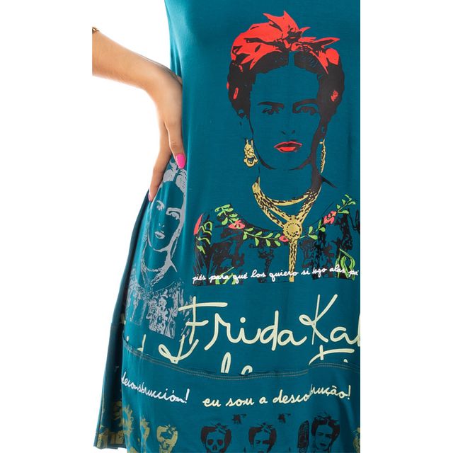 Vestido Frida Kahlo Azul