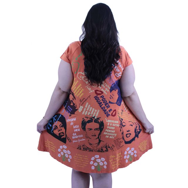 Vestido Coleção Mulheres Laranja