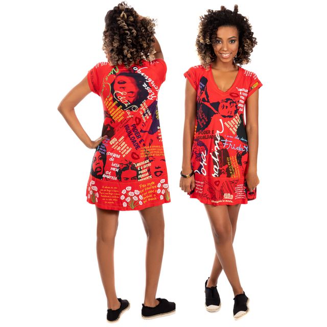 Vestido Coleção Mulheres Vermelho