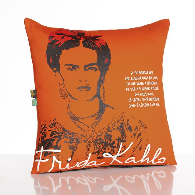 CAPA ALMOFADA FRIDA KAHLO OLHOS