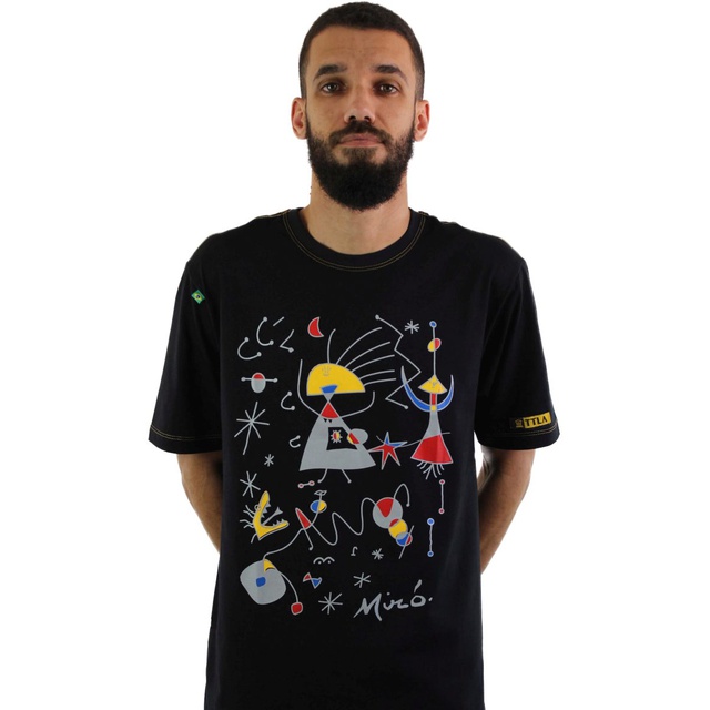 Camiseta Miró Preta