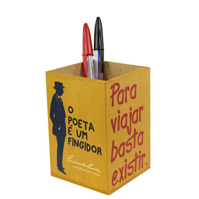 Porta-lápis Fernando Pessoa