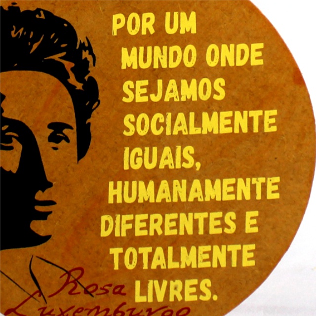 Quadro Redondo Pequeno - Rosa Luxemburgo 