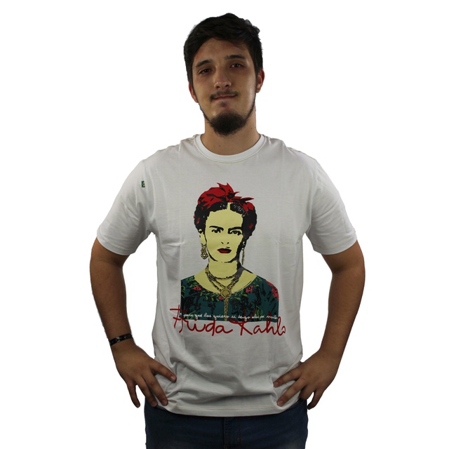 Camiseta Frida Kahlo Alas Branca